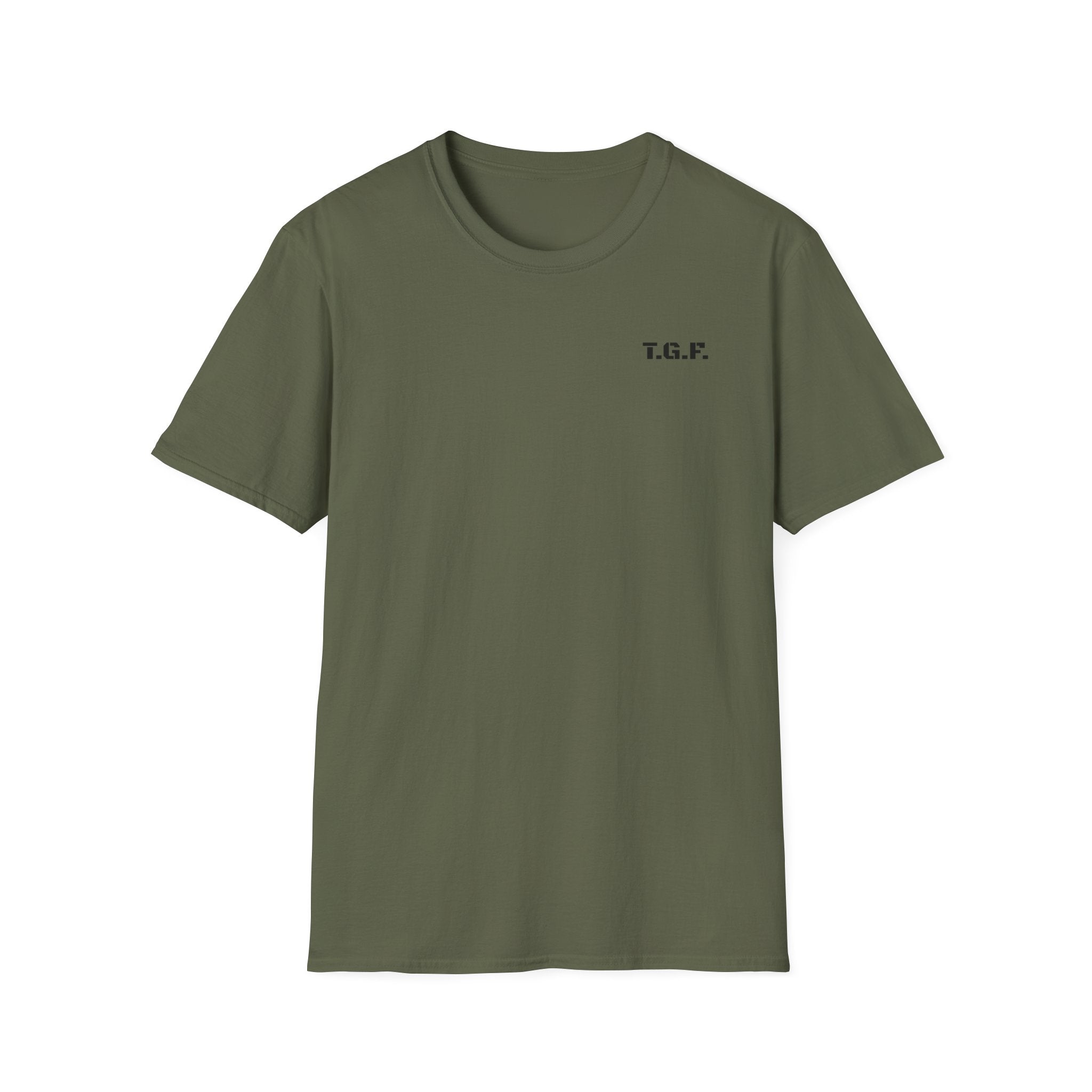Man of God T-Shirt — Full Armor Knight Graphic Tee with T.G.F. Chest Print