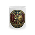 Man of God Knight Ceramic Mug — Christian Faith Coffee Cup (11oz/15oz)