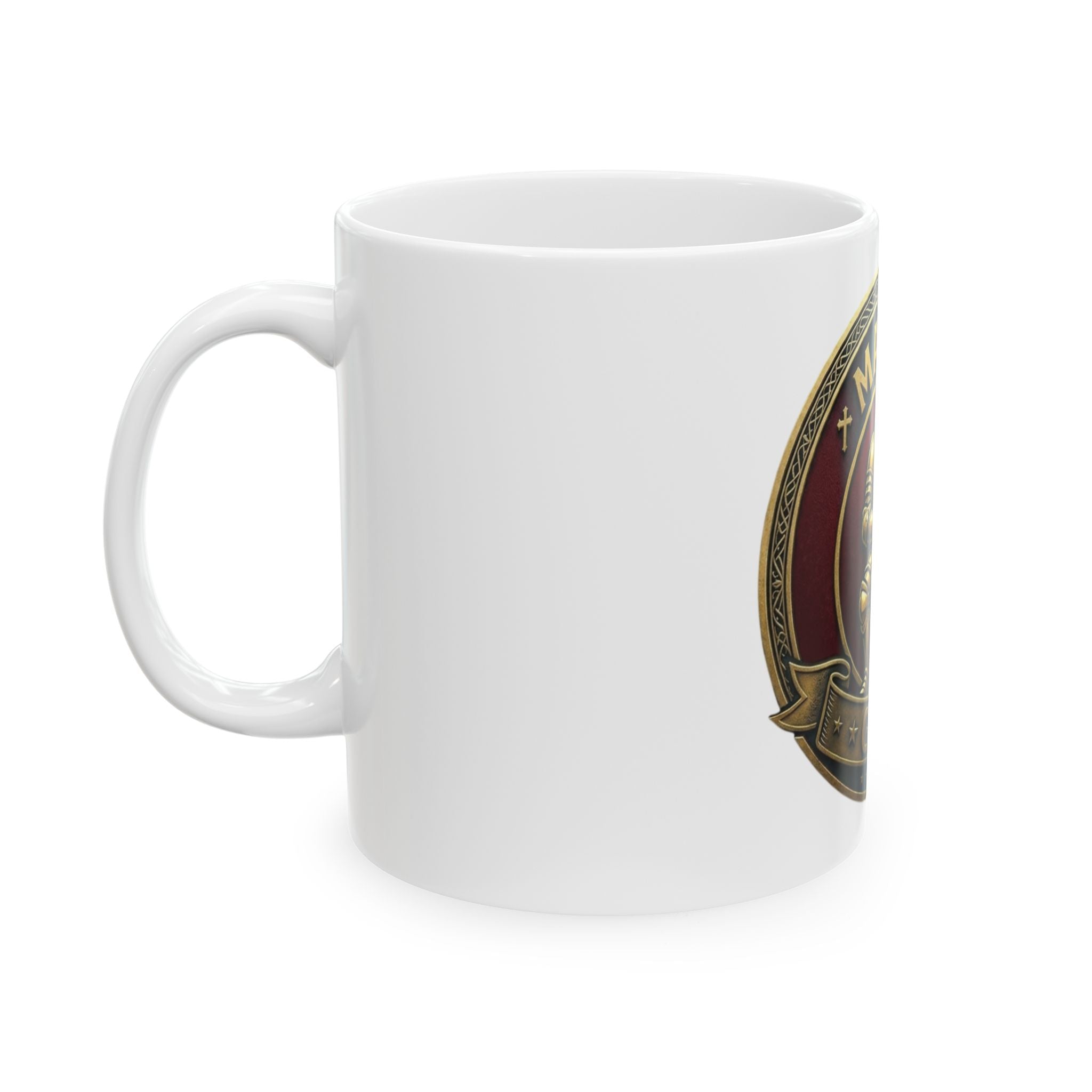 Man of God Knight Ceramic Mug — Christian Faith Coffee Cup (11oz/15oz)